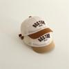 1-3Jahre Buchstabenbestickte Kinder Baseballkappe Sommer Mesh Atmungsaktiv Jungen Mädchen Sonnenhut Outdoor Kurzer Schirm Kinder Entenschnabelkappen