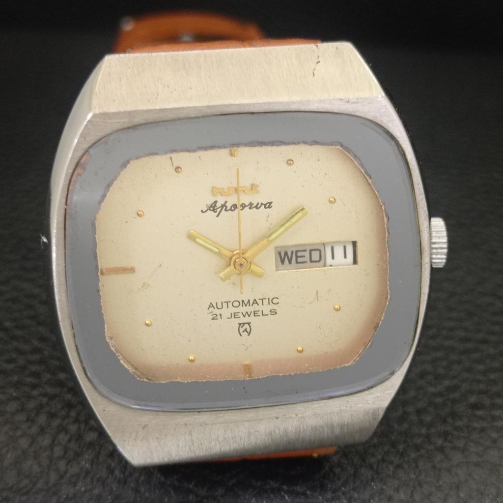 HMT APOORVA VINTAGE AUTOMATIC 6501 INDIAN MENS ORIGINAL DIAL WATCH a703293-1 R213a-a703293