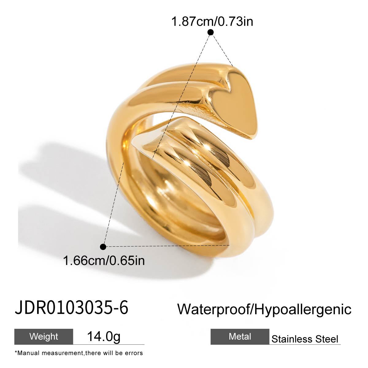 Jiedin European and American rings Titanium steel non-fading jewelry rings Stainless steel jewelry rings