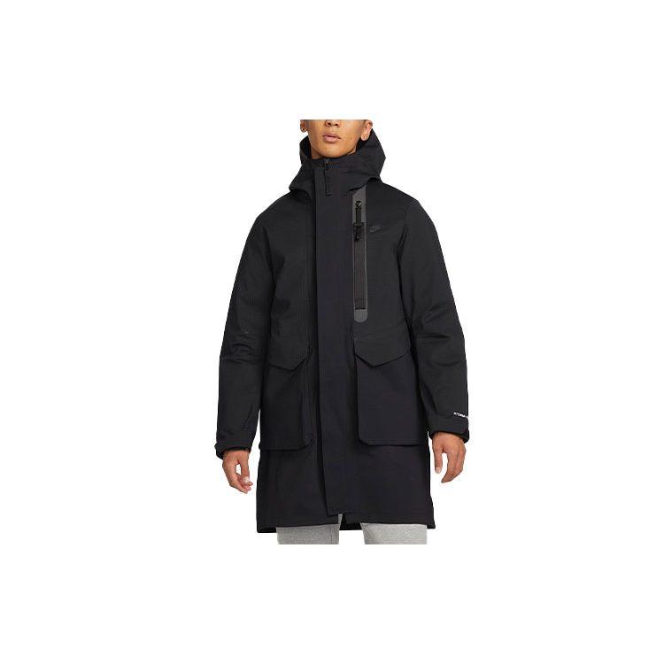 Nike Pufferjacken Herren Schwarz Mit Kapuze Moderat DD6607-010