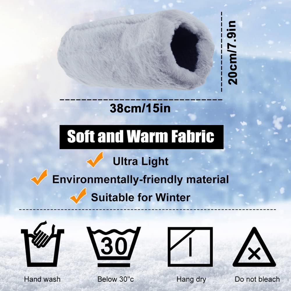 Faux Muff For Women Winter Warm Arm And Hand Warmer Ry Plush Muffler Luxurious Faux Rabbit Mittens Hand Warmer Gloves