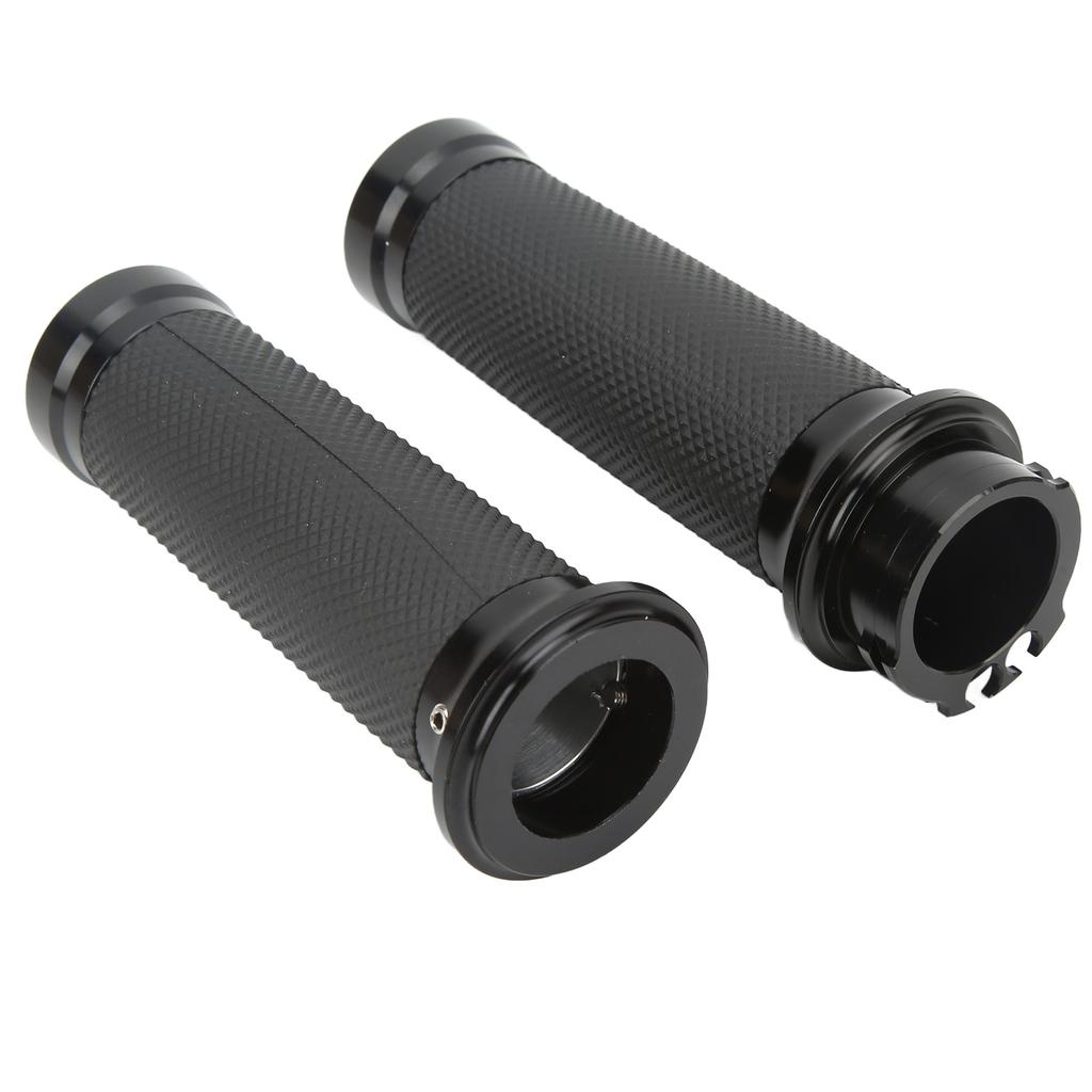 1 Pair 25mm Motocycle Handlebar Grips Black Comfortable Grasp Anodized Universal Rust Proof for Motorbike Bicycles