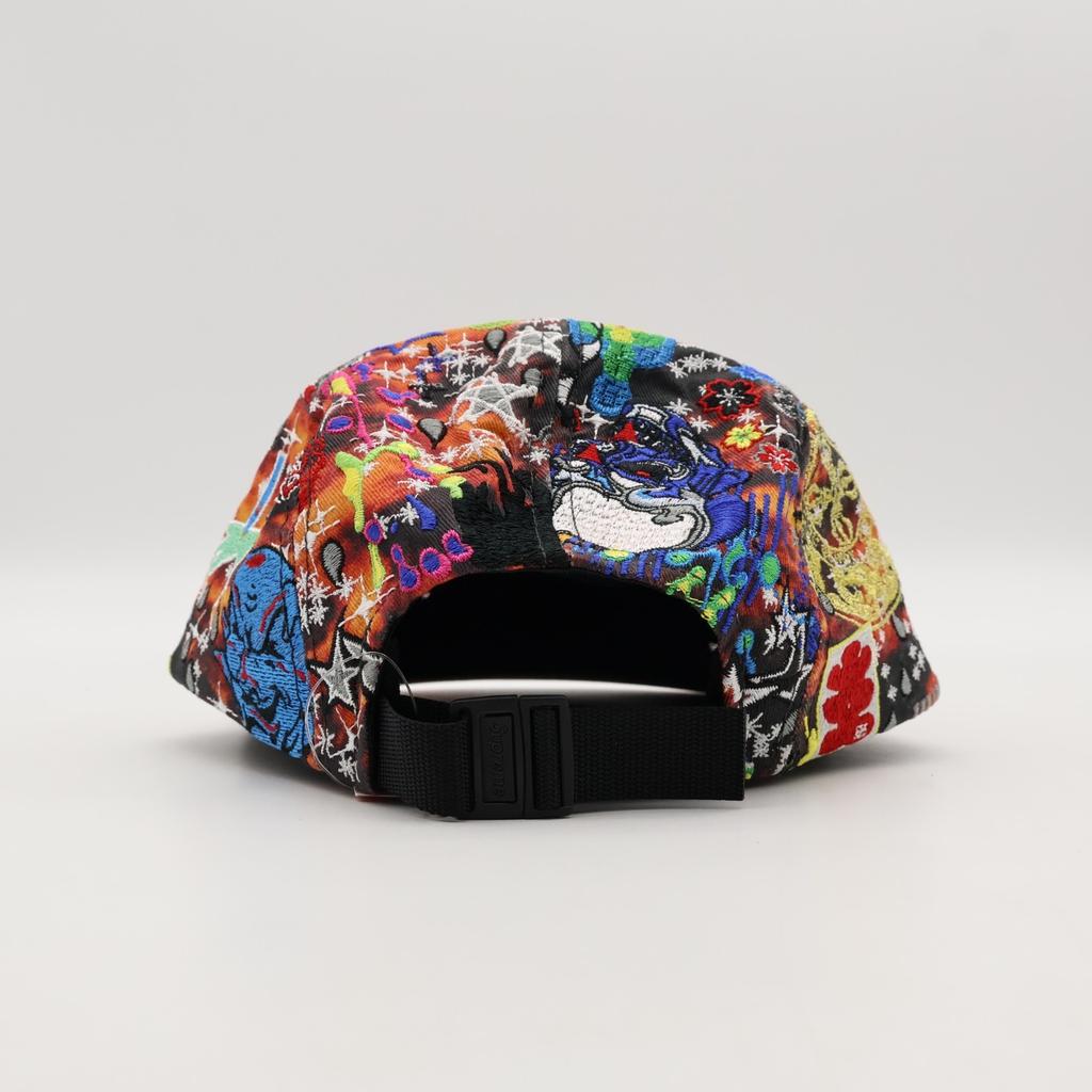 Supreme AOI Embroidered Camp Cap Flames