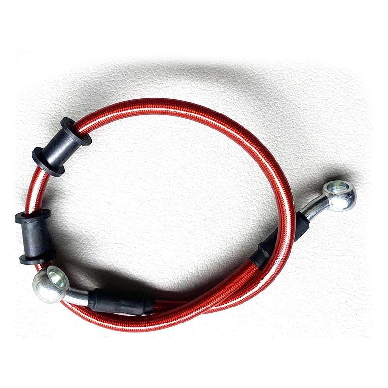 

40cm-80cm Motorcycle modification brake hose disc brake oil pipe brake steel throat brake pipe universal brake pipe brake line red 40cm