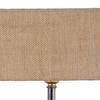 22.86 Cm Square Wood Table Lamp with Beige Jute Shade Bedroom, Dining Room, Hotel Room, Living Room, Office Decor Bulb Not Included