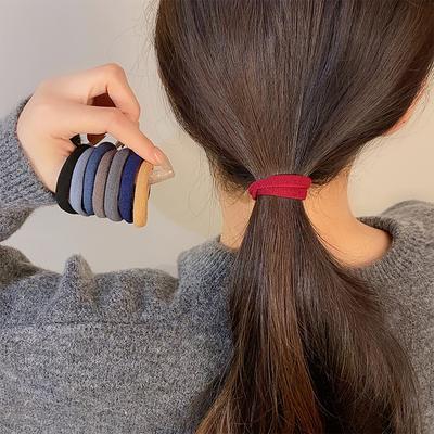 Koreaanse versie van zeer elastische haarband voor vrouwen, geen haarschade, hoge paardenstaart, haarelastiekje, hoofdtouw, eenvoudig klassiek elastisch haarbandje
