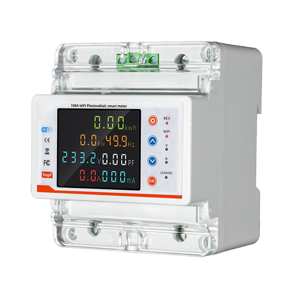 Tuya WiFi Intelligent Circuit Breaker Bidirectional Metering Power Meter Reclosure Switch with Multiple Protections