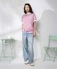Keonbeoseu Sorona Flower Oversized Graphic T-Shirt Lilac Wcj772-Pcg