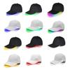 Fashion LED Lighted up Hat Men Women Dance Baseball Hat Luminous Club Night Party Hip-Hop Solid Novelty Chic Decorative Lighting
