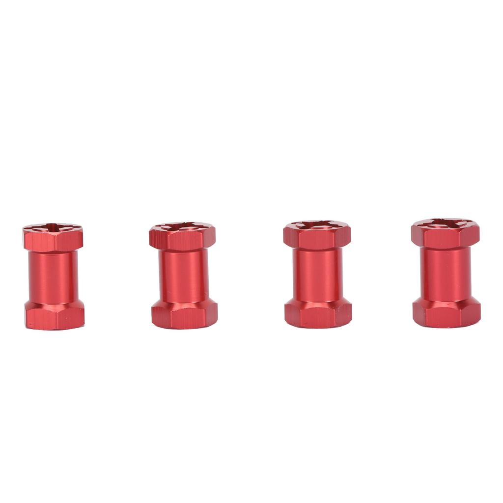 4PCS 12mm Hex Hub Adapters with Nuts Aluminum Alloy Wheel Hub Extension Adapter for 1Celsius10 RC Car 20mm Length