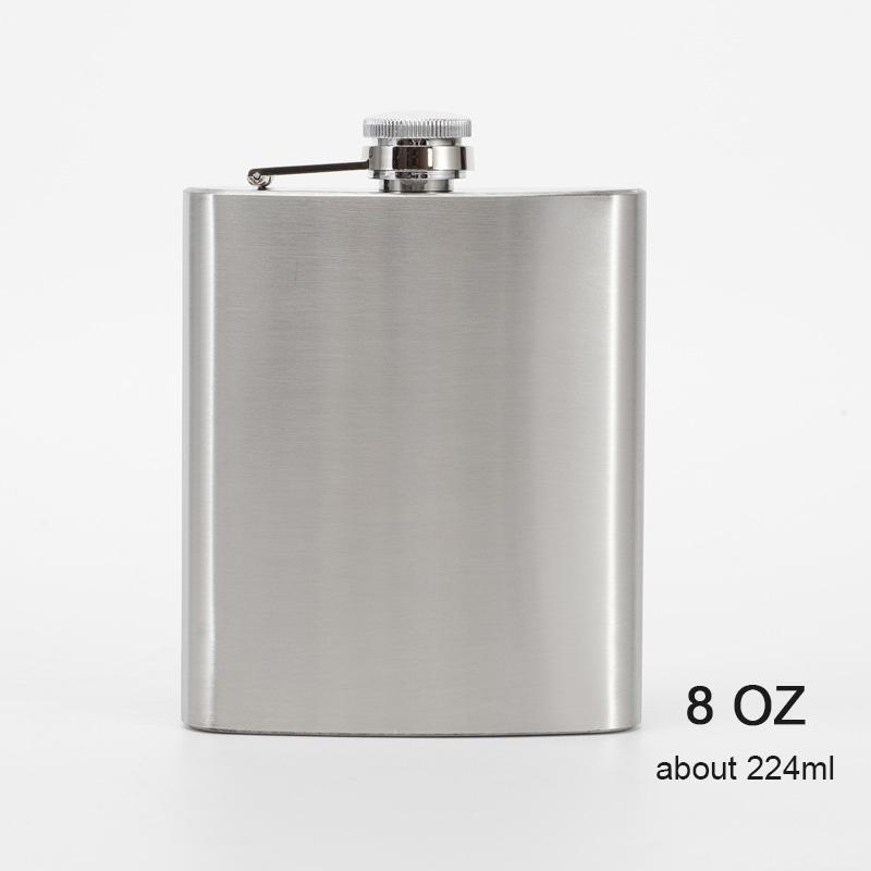 Portable Stainless Steel Hip Flask, Wine Bottle, Whisky Pot, Alcohol Container, Pocket, Leakproof Wine Bottle, Screw Cap