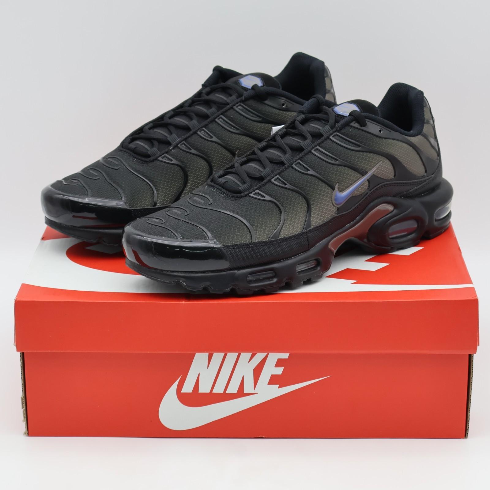 DM0032-018 Nike Air Max Plus Черный Темно-Дымчато-Серый (Мужской) 12