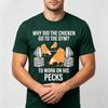 Oft Cotton Unisex Tshirt Chicken Lift Barbell Funny Pun Text Art Print Oneck Fitness Trainer Daily Casual Workout Outfit Tops