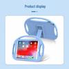 iPad 7/8/9 10.2 Silicone Protective Case with Stand and Three Handles - Drop-Proof Tablet Shell