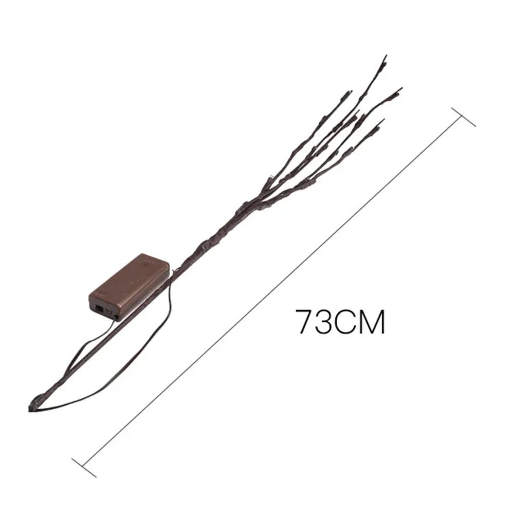 1pc Artificial LED Branch Light Battery Operated Lighted Branches Vase Filler Romantic Party Christmas Decoration Warm White