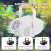 Bubble Machine Automatic Bubble Blower for Kids Portable Auto Rotating 360° Outdoor Toy for Birthday Party Wedding Gifts