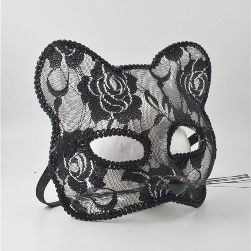 Half Face Mask Universal Design 16*15cm Household Products Halloween Decoration Props Comfortable White Party Party Supplies