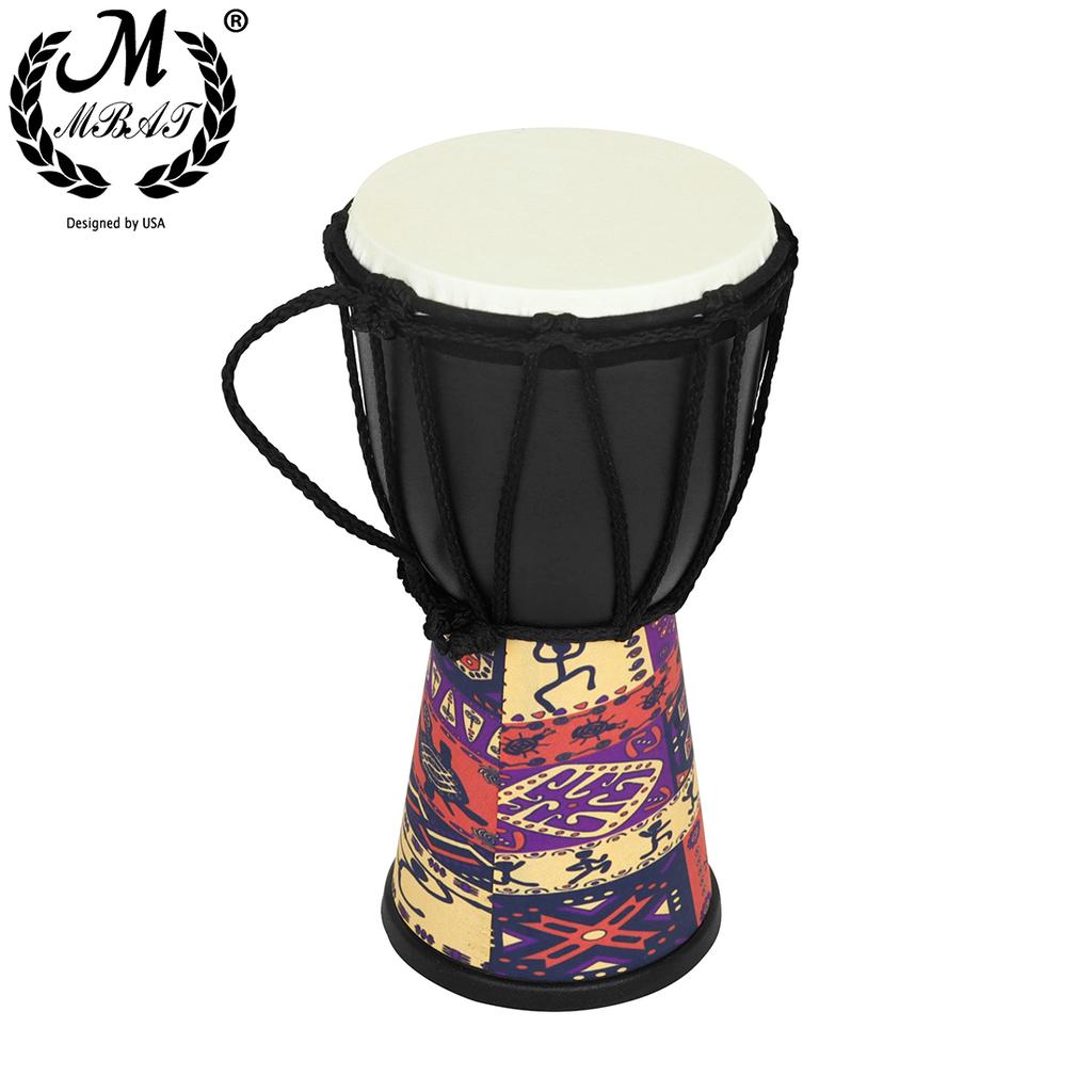 M MBAT 4-Zoll Djembe Trommel ABS Neue Djembe Trommel Hohlkörper Tragbar Kinder Handtrommel Imitation Schafsfell Fell Schlaginstrument