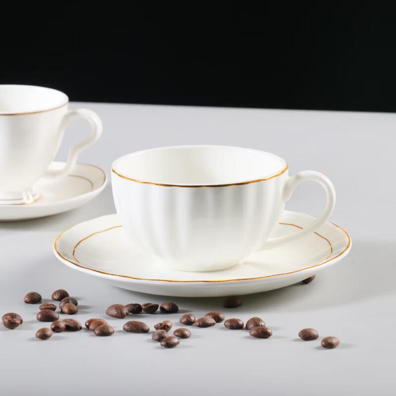 Bone China Coffee Cup and Saucer Set