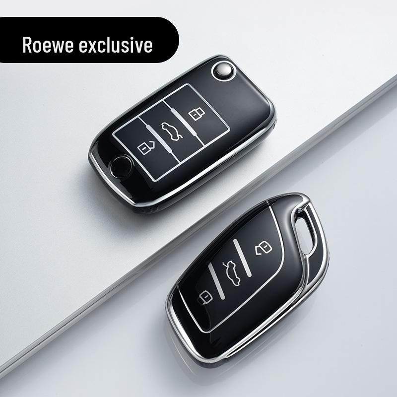 Roewe Schlüsselhülle für RX5, 360 Plus, Ei6, I6, 350, 550, RX3, RX8 - Auto-Schlüsseltasche mit Schnalle