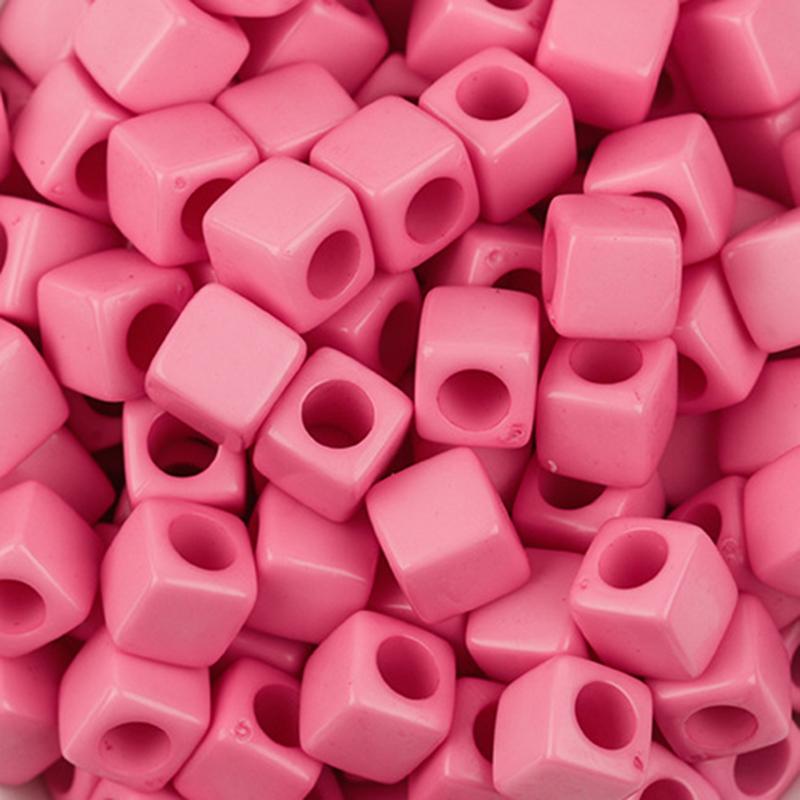 100Pcs/Lot Trendy Acrylic Square Alphabet Beads Large Hole Letter Loose Spacer Bead Jewelry Handmade Bracelet Making Supplies