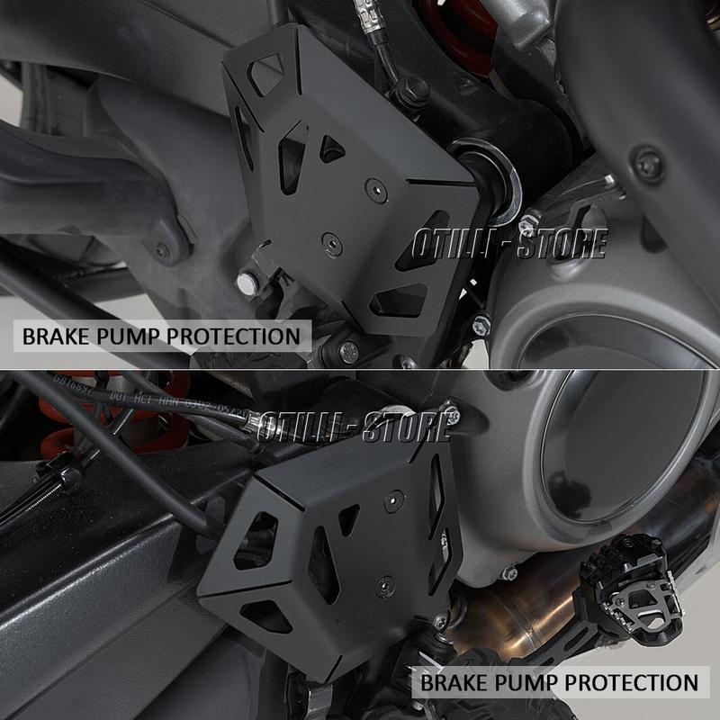 New Left Heel Protective Cover Guard For Pan America 1250 2021 2022 Brake Pump Protection Black Accessories PAN AMERICA PA1250