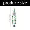 Leaf Pendant Crystal Suncatchers Artificial Plant Decoration Glass Beads Hanging Outdoor Indoor Space Home Office Decors