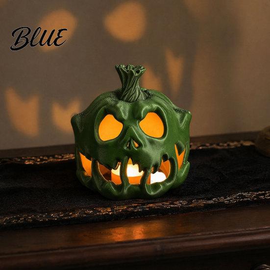 Halloween Ambient Light Cover 3D Printed Skull Pumpkin Candle Holder Hollow Design Decor