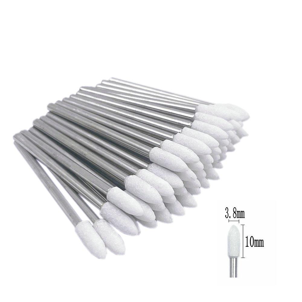 50pcs/set  Dental Stone Grinder Polisher Burs For Contouring Shaping Porcelain Dental Rotary Stone Polisher 2.35mm Shank