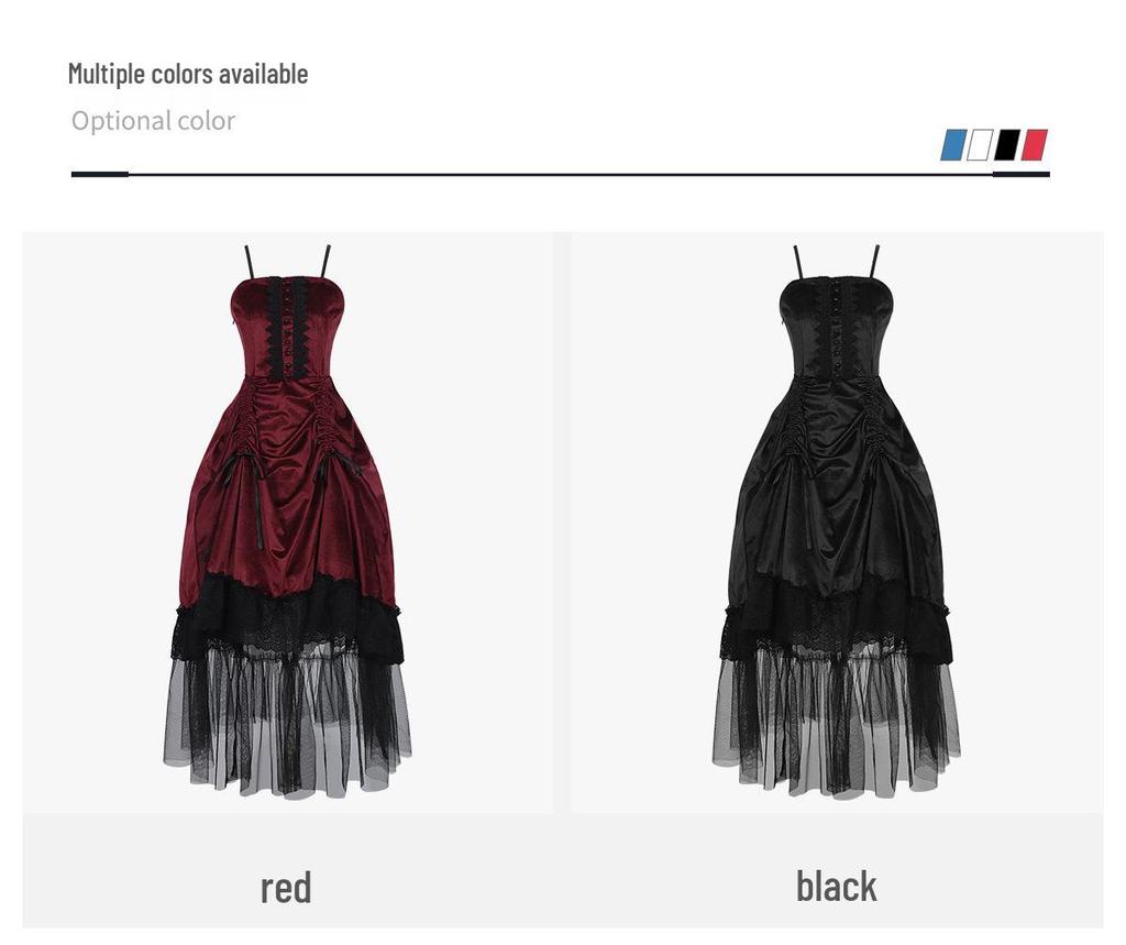 Halloween Gothic Witch & Vampire Costume for Adults