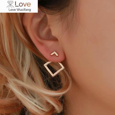 Trendy Cute Earrings Fashion Jewelry Earrings Square Stud Earrings For Women Brincos Jewelry