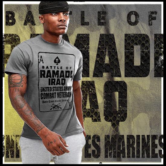 Армейская Битва за Рамади Ирак Ветеран Боевых Действий Пехота Сапер Спецназ Унисекс Футболка L