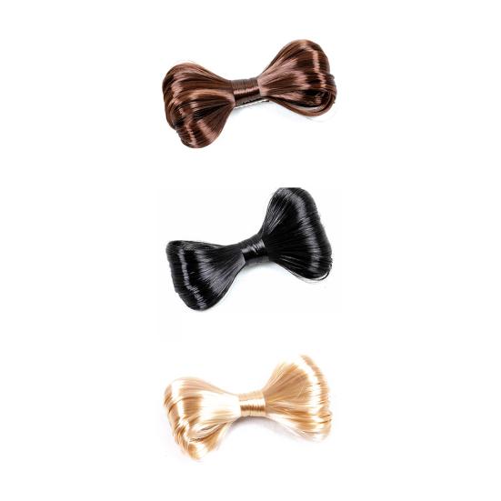Mode Femmes Cheveux Pince Bec de Canard Fibre Synthétique Nœud Papillon Accessoire Cheveux Fête