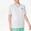 Li-Ning Embroidered Pattern Solid Color Round Neck Casual T-Shirt Men Tops White AHSS323-1