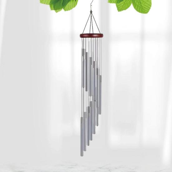 Vintage Wind Chime with Metal Tube Weather-proof Indoor Outdoor Garden Patio Retro Hanging Wind Bell Outside Decoration Ornament
