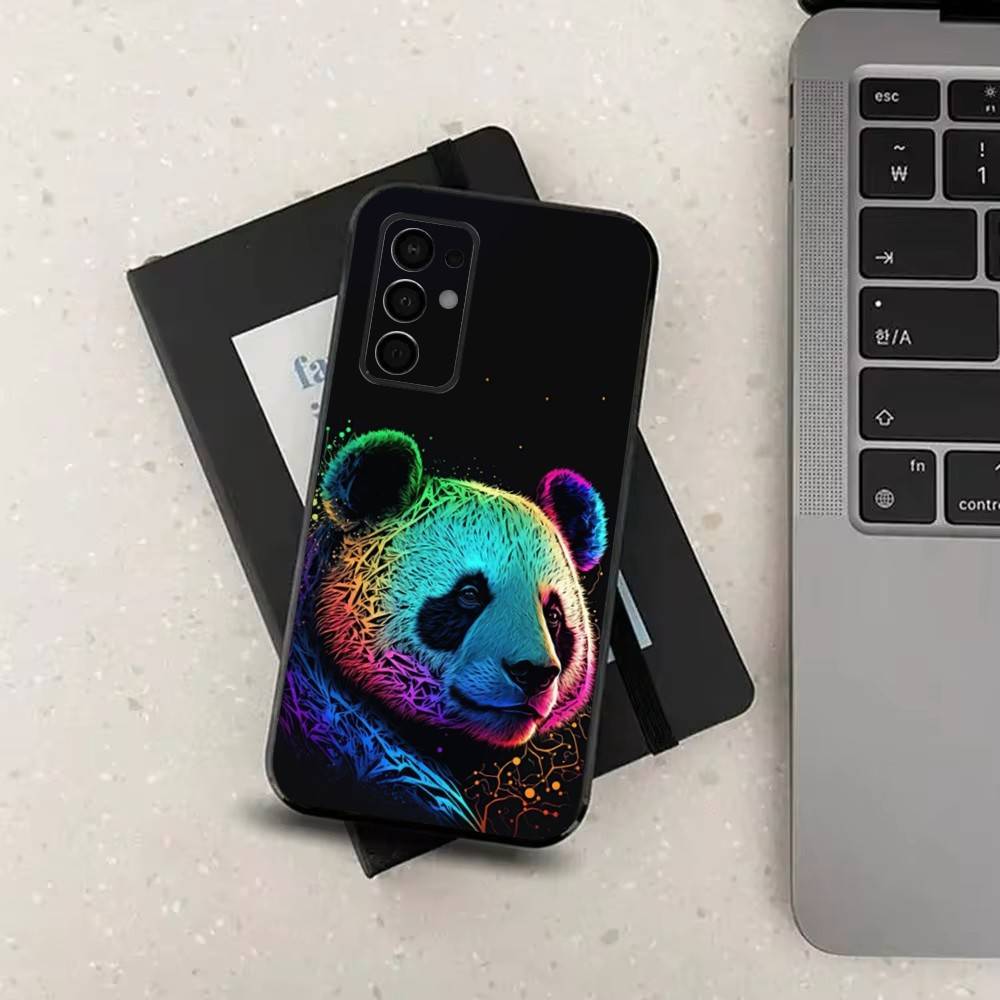 Colorful Art Animals Phone Case For Samsung Galaxy A13,A21s,A22,A31,A32,A52,A53,A71,A80,Soft Black Shell