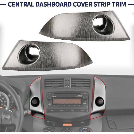 Central Dashboard Cover Strip Trim Center Trument Cluster Panel Trim 55413-42070-B0 55412-42060-B0 Compatible With Toyota RAV4 Base Limited EV Sport