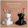 Abstract Face Shaped Makeup Brush Holder,Human Face Art Desktop Decor,Pencil Holders Storage Organizer Flower Vase Home