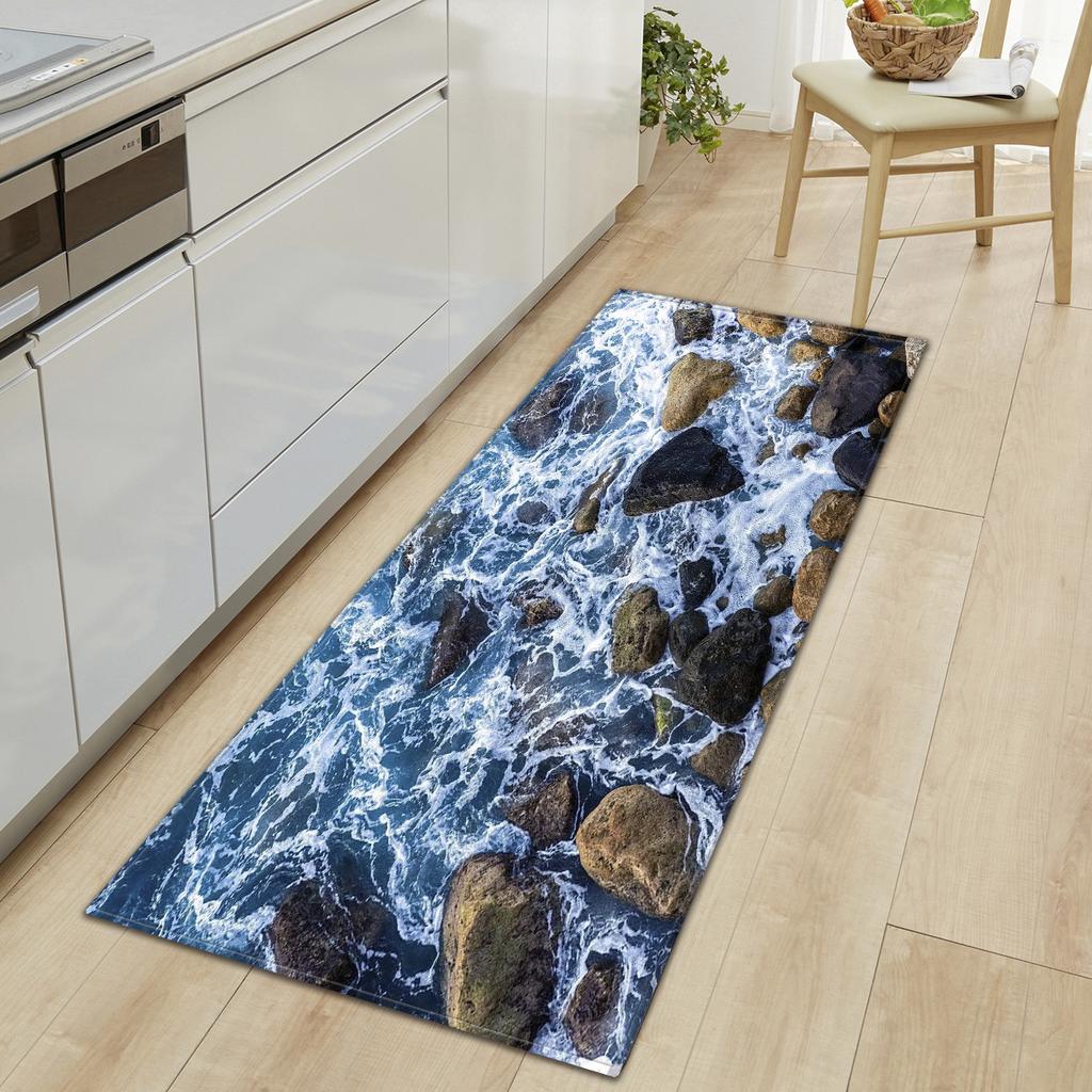 Scenic Entrance Mat Kitchen Strip Bedroom Floor Mat Study Bay Window Mat Living Room Carpet