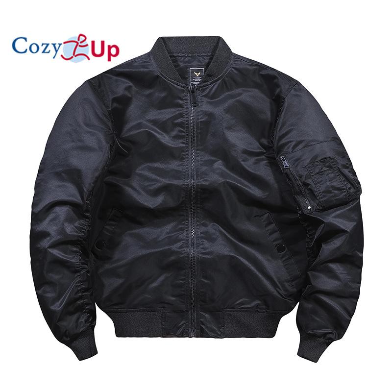 Cozy Up Men's Bomber Jacket Lightweight Casual Spring Fall Windbreaker Zip Up Coat with Pocket