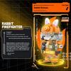 Mecha Series Robot Rabbit Firefighter Building Blocks Fireman Mecha Action Figure Model Bricks Christmas Gift Toy For Boy