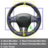 Hand Sewing Car Steering Wheel Cover Wrap For Infiniti Q50 Hybrid QX50 2014-2018