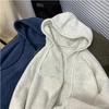 Kapuzen-Sweatshirt für Damen, locker, groß, langärmelig, modisches Oberteil mit Reißverschluss, dünne Freizeitjacke