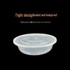 WS 2500ml Disposable Round Food Containers with Flat Lids (90 Sets)