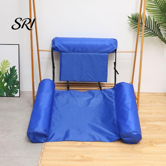 Outdoor Inflatable Lounger Pool Float Chair, Adult Heavy Duty Floats , Floating Water Wide Bed Lounge Chairs, Blow Up Floaties for Summer Fun