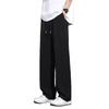 Ice silk men's pants straight loose trousers trendy brand large size sports quick-drying summer thin casual trousers