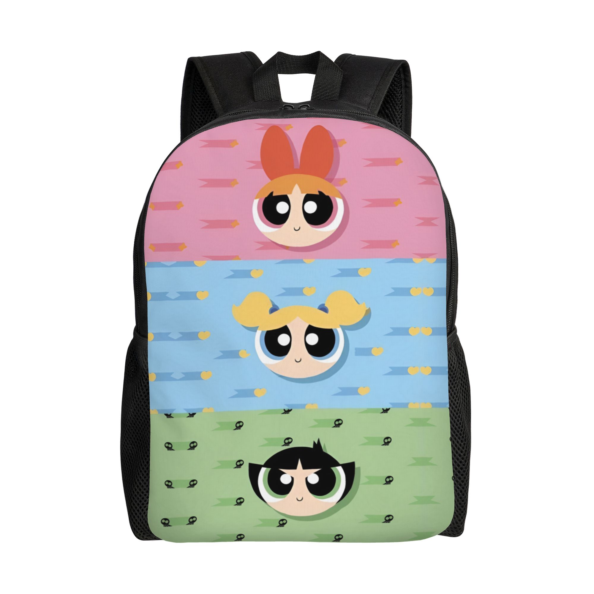 Sac à dos Poweres Anime Puffes Personnalisé pour Femmes Hommes Sac à dos Décontracté pour l'École le Collège Fleur de Bouton d'Or Sacs Lapin One Size