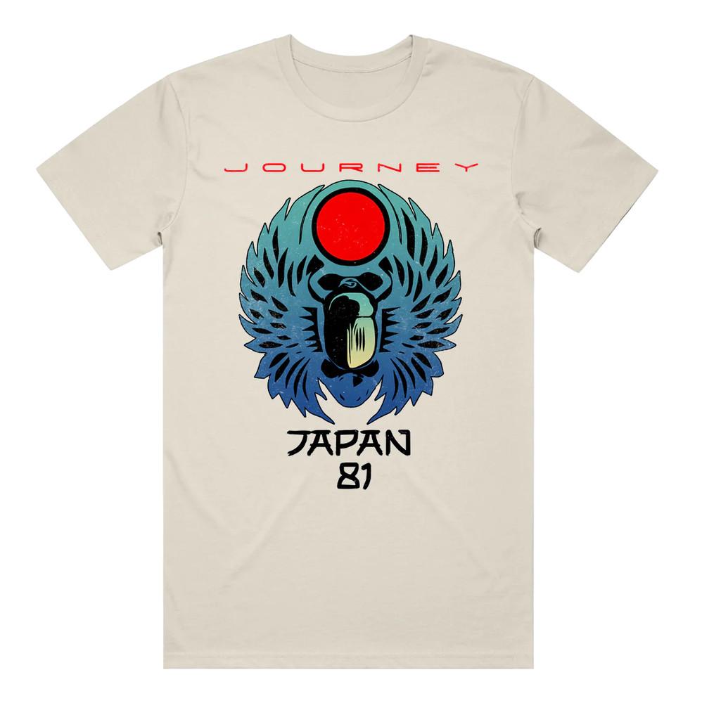

Japan 81 Tee Journey Music White Unisex Tshirt Tops tee S-234Xl Gift fans A343 3XL
