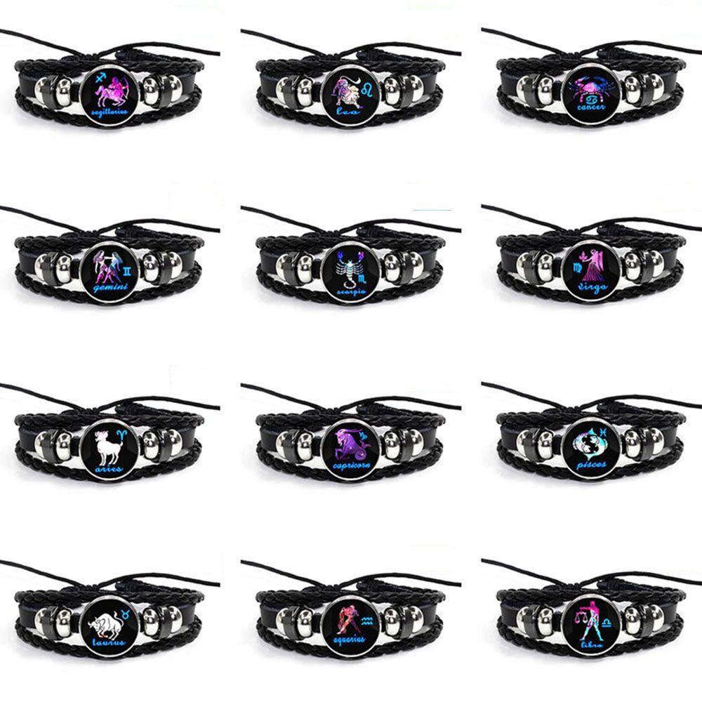 Constellation Bangle Multilayer 12 Zodiac Bracelet Fashion Accessories Jewelry Couple Bracelet