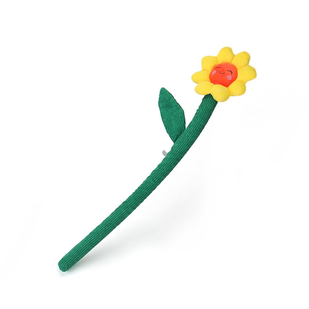 

Big Sunflower Dog Toy Funny Stick Molar Interactive Training Plush Sound Squeak Pet Toy for Small Medium Large Dog
